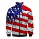thumbnail image 2 of Chaqueta con estampado 3D de la bandera de EE. UU. vintage para hombre y mujer, sudadera de manga larga con rayas y estrellas estadounidenses, chaquetas de calle unisex con cremallera, ropa de abrigo, 2 of 4