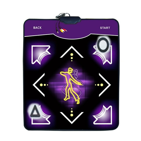 Non-Slip Dance Mat with 8-Bit Game Mode, USB-Powered Step Pad for TV and PC, Interactive Fitness Toy for Kids and Adults, Includes Adapter and Instruction Manual