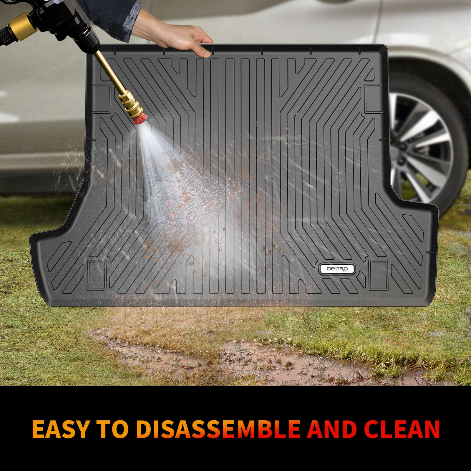 RVNI Floor Mats 2 Row Cargo Liner for 2018-2023 Subaru Crosstrek Impreza All Weather