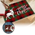 thumbnail image 2 of Dsscvnef Christmas Placemats Set Holiday Dining Table Non Plaid Kitchen Mats Festive Party Home Decorations, 2 of 5