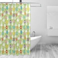 thumbnail image 2 of FREEAMG Shower Curtains Colorful Easter Eggs Cute Bunny Curtain，Waterproof Fabric Decor Shower Curtains for Bathroom Set with 12 Hooks, 66"x 72", 2 of 6