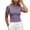 Purple, variant on CQONEPT Women Elastic Workout Shirts Breathable Compression Quick Dry Gym Lightweight Basic Fitted Running Tops Blue XXL