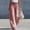 Red, variant on Women's Casual Striped Elastic Waist Pants with Pockets