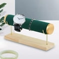 thumbnail image 6 of Bracelet Holder Wood Base Velvet Jewelry Display Watch Bangle, 6 of 6