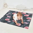 thumbnail image 2 of Pioneer Flower Floral Print Pattern Blanket,Comfortable Soft Lamb Wool Throw Blanket,All Season,Warm Lightweight Blankets for Sofa Bed Couch Living Room Chair,30"x40", 2 of 4
