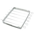 thumbnail image 3 of Xihbxyly Pinchos de Acero Inoxidable, Diseño Plano Giratorio de 360°, Longitud Extra para Un Manejo Sencillo, Calidad Auténtica para Una Limpieza Sin Esfuerzo, Ideal para Asar, Cocinar En Barbacoa, R, 3 of 7