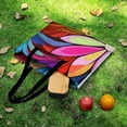 thumbnail image 6 of Cute Colorful Flower Waterproof Picnic Blanket with Foldable Zipper, Suitable for Outdoor Use, Suitable for Travel, Camping, Beaches, Parks, Grasslands, Picnic Blanket Accessories, 6 of 8