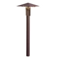 thumbnail image 1 of Kichler Lighting 15803AZT27R Mission 2700K LED Forged Path Light, Textured Architectural Bronze, 1 of 1