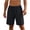 Black1, variant on Kojanyu Men's Cotton Casual Shorts Elastic Waist Drawstring Lounge Beach Relaxed Fit Big and Tall Plus Size Summer Shorts L to 5XL