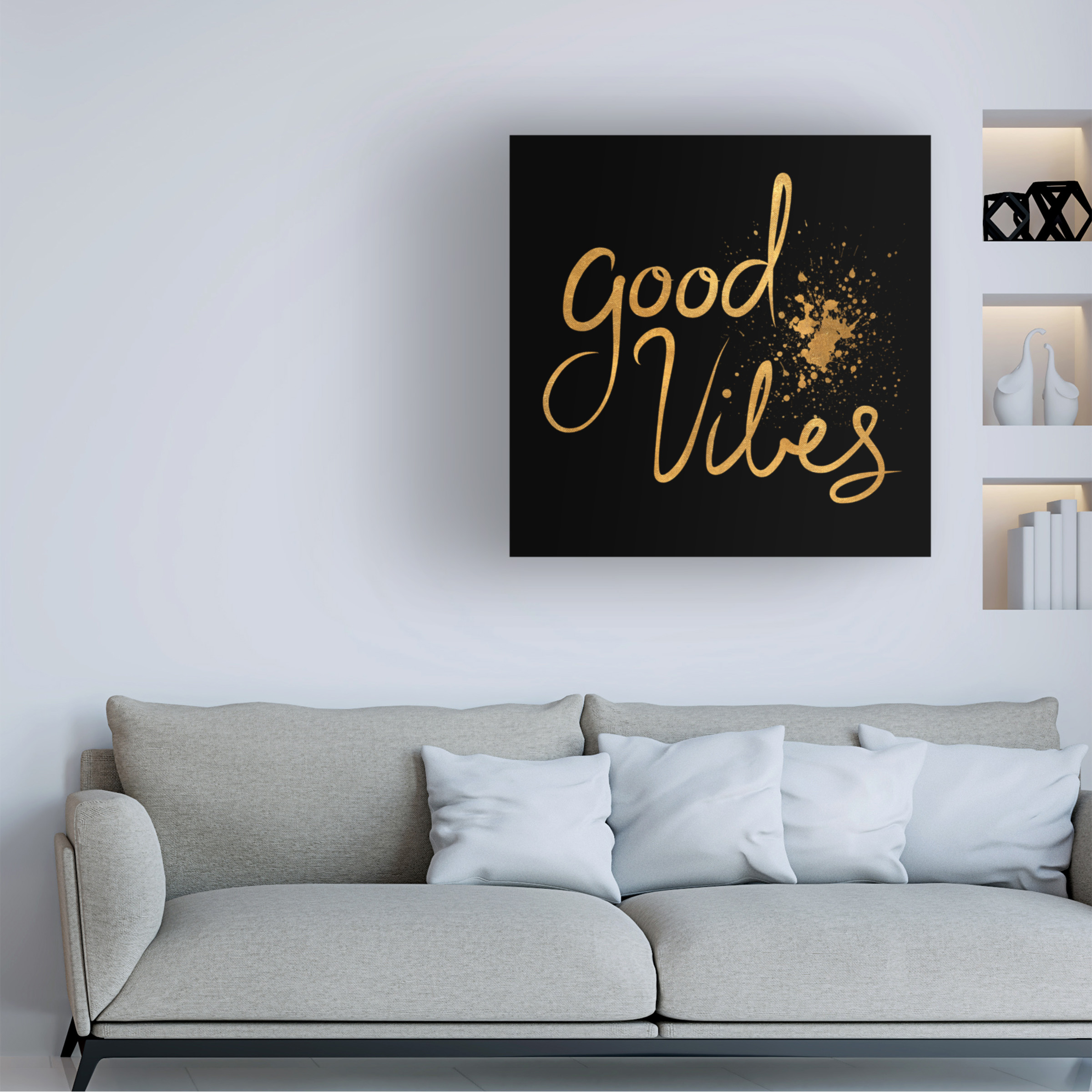 Trademark Fine Art 'Good Vibes' Canvas Art by Lisa Powell Braun