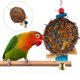 thumbnail image 4 of Bird Chewing Toy Parrot Hanging Chewing Toy Wooden Foraging 2Pcs, 4 of 4