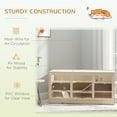 thumbnail image 6 of PawHut Wooden Hamster Cage Hutch and Exercise Play House Pen, 6 of 10