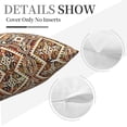 thumbnail image 5 of Throw Pillow Cover 18x18 Inch Decorative Velvet Pillow Cases Square Zipper Cushion Cover for Sofa Bedroom Living Room Home Decor - Southwestern Style Tribal Native Vintage, 5 of 6
