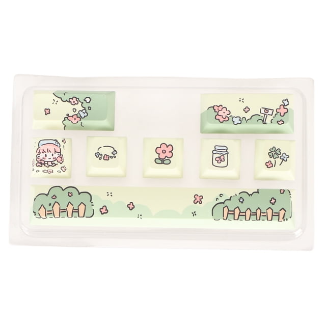 <p>Keyboard Keycaps Pbt Keycaps Mechanical Keyboard Keycaps Cute Keycaps 8 Keys Keyboard Keycaps Fadeless PBT Dye Sublimation Process Keycaps Cute DIY Mechanical Keycaps For 61 87