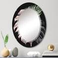 thumbnail image 4 of DESIGN ART Designart 'Pink And White Philodendron Leaf II' Printed Floral Leaves Wall Mirror 20in.x30in., 4 of 5