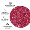thumbnail image 4 of Bingfone Vintage Pink Glitter Leather Drinks Coasters With Set Of 6,Suitable For Home Kitchen,Coffee Cup Coasters Home Gift, 4 of 9