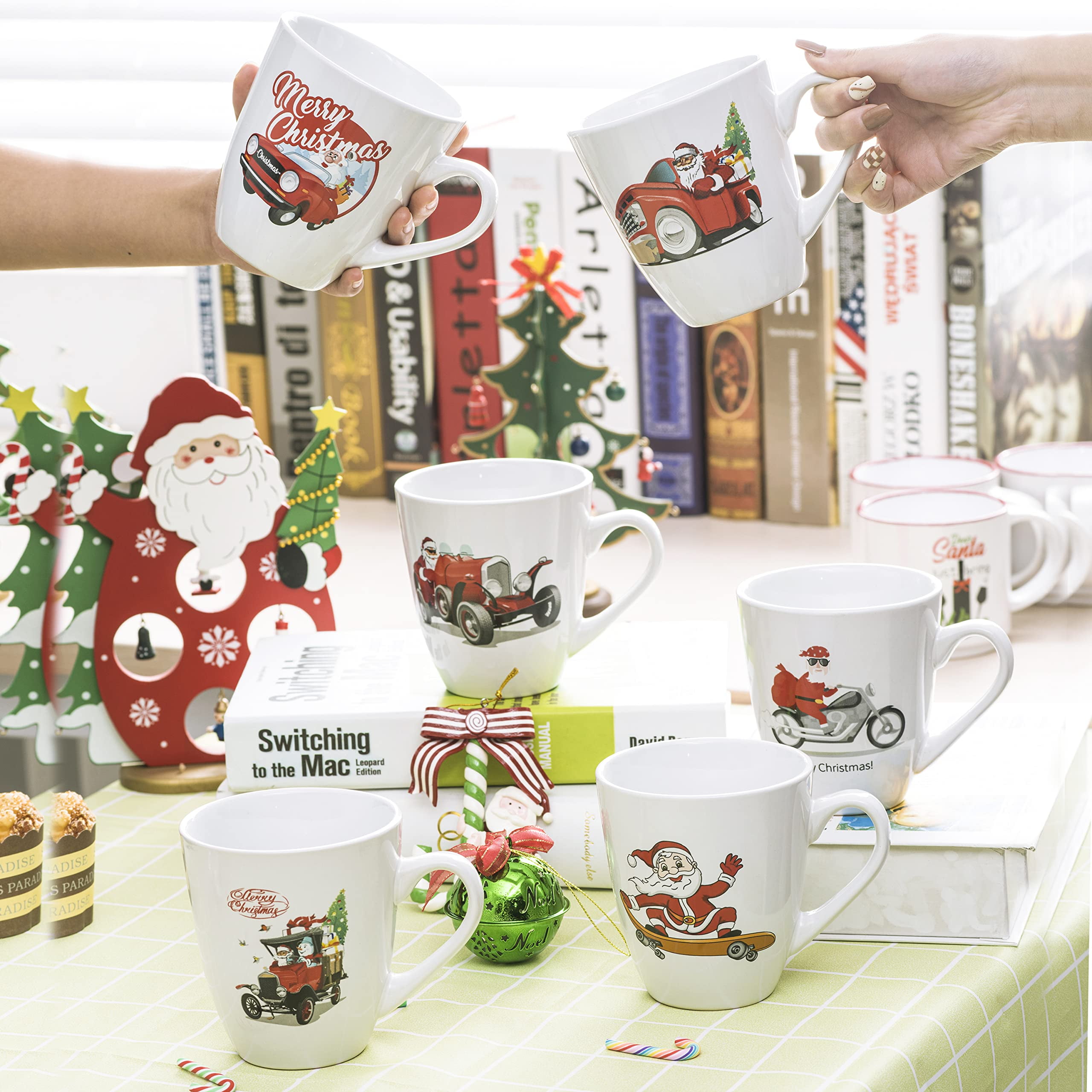 Bruntmor 6 Count Christmas Themed Espresso Cups & Saucers Set, 6 Count (Pack  of 1) - Ralphs