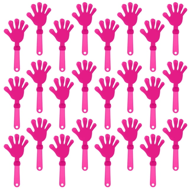 Baquetones de mano ZCYSRLQIN, 19 cm, plástico, 24 unidades, color rosa intenso