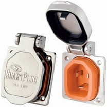 SmartPlug  30 Amp Inlet with Cover - Stainless Steel