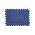 thumbnail image 3 of Better Trends 17" x 24" Bathroom Rug – 100% Cotton, Extra Soft Tufted Reversible Bath Mat, Water-Absorbent, Machine Washable (Blue) Lilly Crochet Collection, 3 of 7