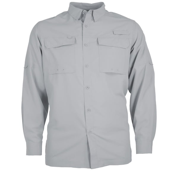 Outdoor Cap CUMBERLAND Vented Outdoor Shirt-Light-Grey-XXL