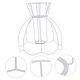 thumbnail image 5 of WHAMVOX Lamp Shade Frame De Hierro Para Luces Con Duradero Y Fácil Combinación, 5 of 8