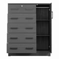 thumbnail image 6 of Better Home Products JCF Sofie 5 Drawer Wooden Tall Chest Wardrobe in Black, 6 of 8