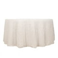 thumbnail image 2 of Balsa Circle 120 in White Shaggy Fringe Polyester Round Tablecloth Wedding Party Events Home Decorations Supplies, 2 of 8