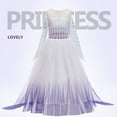 thumbnail image 4 of HAWEE Girl Princess Snow Dress Fancy Party Dress Queen White Costumes with Cloak, 4 of 5