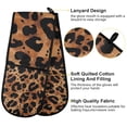 thumbnail image 2 of Yayeee Double Oven Mitt Kitchen Heat Resistant Baking 35" x7" Quilted Glove, Leopard Pattern, 2 of 6