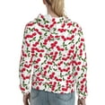 thumbnail image 7 of Sikiie Cherry_1 Women's Casual Hoodies Long Sleeve Lightweight Pullover Tops Loose Sweatshirt-X-Large, 7 of 7