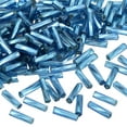thumbnail image 1 of Uxcell 1200 Pack Glass Bugle Beads, 6x1.7mm Tube Mini Loose Glass Seed Spacer Bead for DIY (Denim Blue), 1 of 6