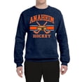 thumbnail image 2 of Wild Bobby City of Anaheim Hockey Fantasy Fan Sports Unisex Crewneck Sweatshirt, Vintage Heather Navy, X-Large, 2 of 5