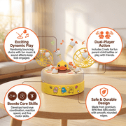 Duck-Themed Games for Kids Age 4-6, Bounce and Catch Duck Board Games for Kids 4-8, Family Board Games for 5-7 Boys Girls, Birthday Gifts Christmas Party Games for Toddlers 3-5