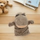 thumbnail image 5 of Marioneta de mano de hipopótamo: peluche suave, juguete interactivo educativo para niños, juegos, teatros, color marrón., 5 of 8