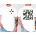 thumbnail image 3 of Christian Hunting T-Shirt – Camouflage Cross Deer Hunter & Fishing Graphic Tee, Jesus Faith Outdoor Shirt for Men, Christian Fisherman & Hunter Dad Gift, 3 of 5