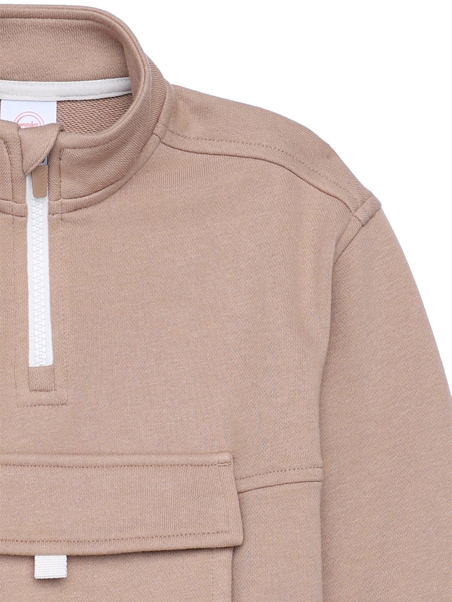 Wonder Nation Toddler Boys Quarter Zip Pullover, Sizes 12M-5T