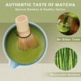 thumbnail image 2 of Matcha Whisk Set, Ceramic Matcha Set Includes Matcha Bowl, Matcha Whisk (Chasen) and Holder, Sifter, Bamboo Scoop & Spoon - 6 Pcs Matcha Kit for Matcha Lovers Cyan, 2 of 10