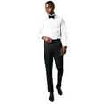 thumbnail image 3 of Burton Mens Tailored Waistband Skinny Tuxedo Pants, 3 of 4
