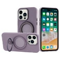 thumbnail image 6 of For Apple iPhone 16e MagSafe Compatible with 360° Ring Stand, Magnetic Kickstand, Slim Hybrid Protective Cover, XPM Phone Case [Purple], 6 of 7