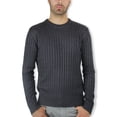 thumbnail image 4 of Blue Ocean Mens Cable Crew Neck Sweater (sw-333), 4 of 6