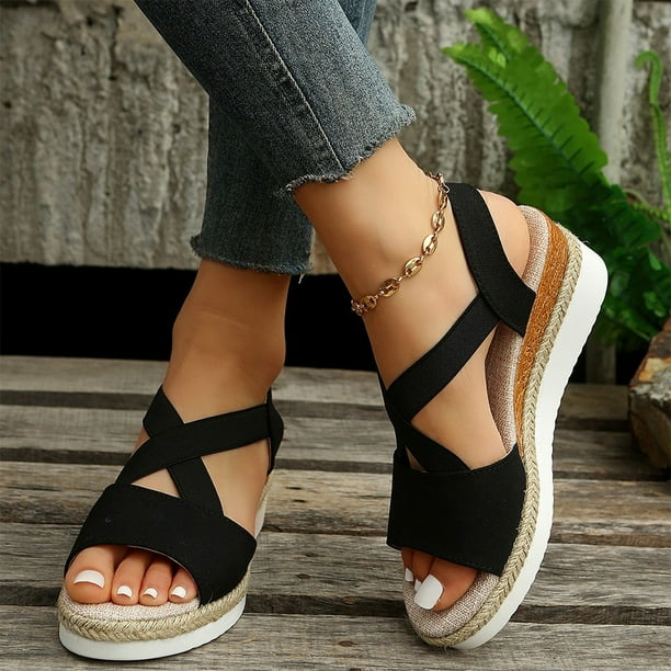 Sandalias Anchas Mujer Verano Sandalias Ortopédicas Para Mujer