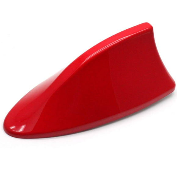 Modengzhe Shark Fin Antenna Cover Replacement Car Roof Decorative Antenna Cap 6.7 x 3 x 2.8 inches Red