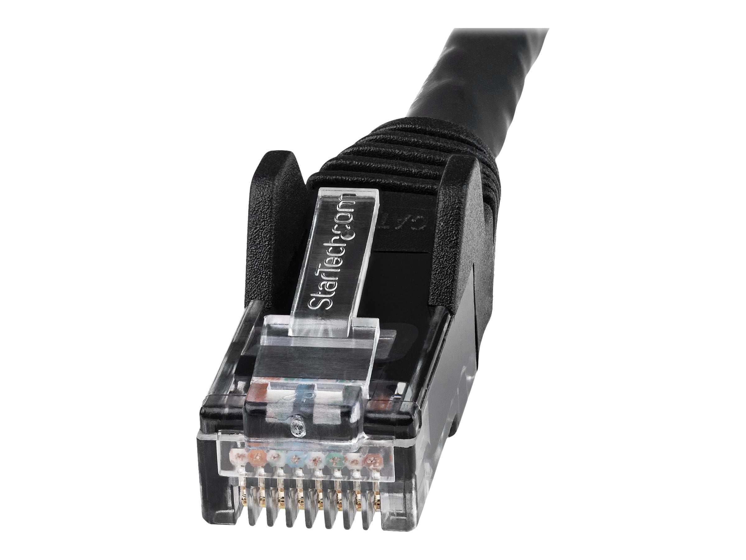 StarTech 50ft (15m) CAT6 Ethernet Cable - LSZH (Low Smoke Zero Halogen) - 10 Gigabit 250Mhz 100W PoE RJ45 UTP Network Patch Cord Snagless w/Strain Relief - Black CAT 6, ETL Verified (N6LPATCH50BK)