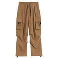 thumbnail image 3 of EHRWE Cargo Pants For Men Yoga Pants Elastic Waist Trousers Relaxed Fit Cargo Casual Pants Trousers With Pockets Classic Casual Stylish, 3 of 7