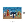 thumbnail image 3 of JeashCHAT Welcome Doormat, Summer Flip Flops Beach Door Mat Indoor Entrance Bathroom Floor Mat Non-Slip Summer Home Decor Washable Welcome Mat, 23.6 x 15.7in, 3 of 5