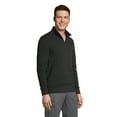 thumbnail image 3 of Lands' End Men's Bedford Rib Heather Quarter Zip Sweater, 3 of 3