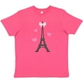 thumbnail image 3 of Inktastic Paris Lover Eiffel Tower Youth T-Shirt, 3 of 5