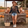 thumbnail image 6 of Vxararl Halloween Sweatshirt Halloween Costume Graphic Crewneck Tops Spooky Season Graphic Pullover Sweatshirt Salem Broom Company Sweatshirt Halloween Witch Shirt Women Black 3xL, 6 of 6