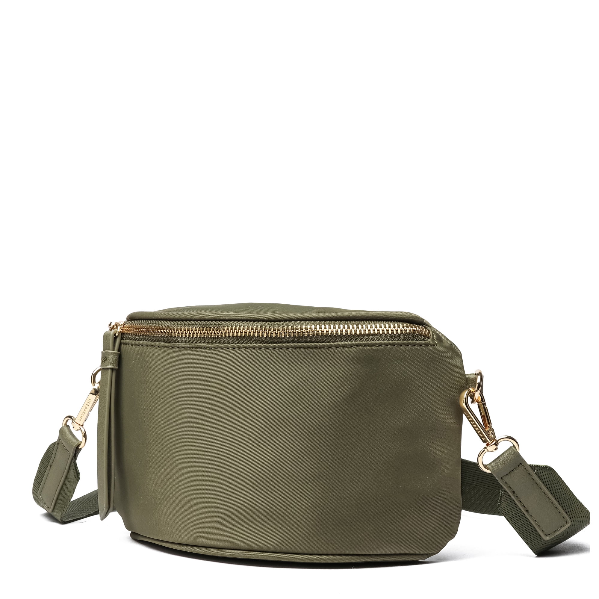 LIKE DREAMS Women's Small Lightweight Nylon Fanny Pack Detachable Pouch Crossbody Bag, Olive
